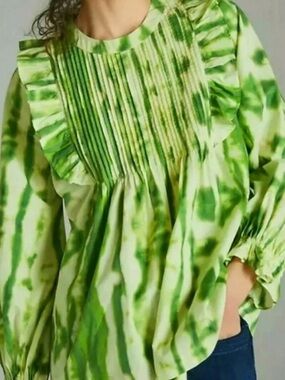 Samant Chauhan ruffle top. From Anthropologie. Size s.